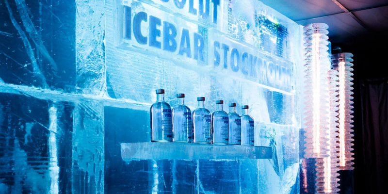 ICEbar in het ICEhotel in Zweden