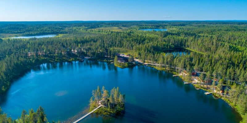 Verblijf in een lodge in de zomer - Pinetree Lodge - naar Zweeds Lapland met Nordic
