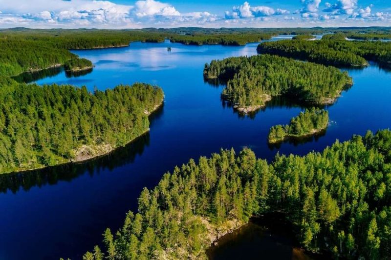 FInland bossen en meren met Nordic