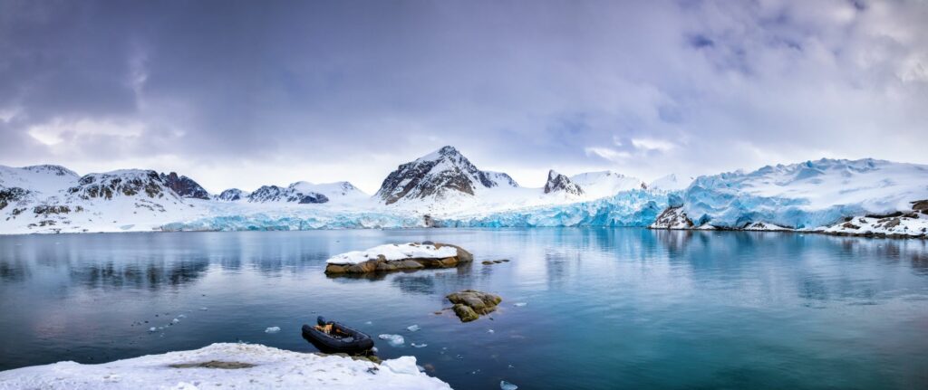 smeerenburg gletsjer tijdens een reis naar Spitsbergen met Nordic