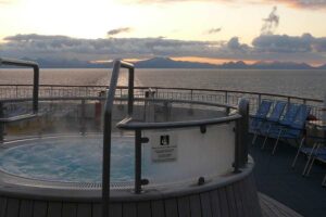 Hot tub met uitzicht