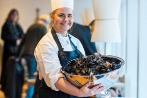 Mussels for dinner on MS Kong Harald