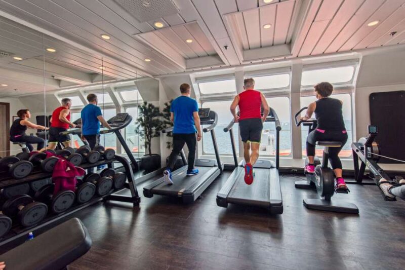 MS Nordnorge fitnessruimte