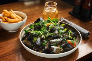 Mosselen aan boord van MS Polarys