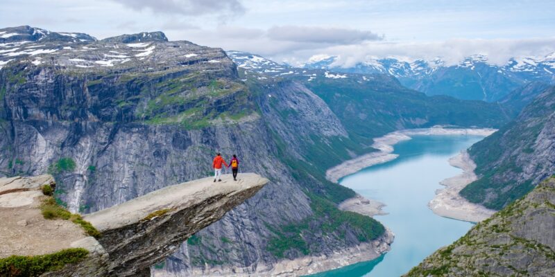 Wandelen met Nordic boven de poolcirkel