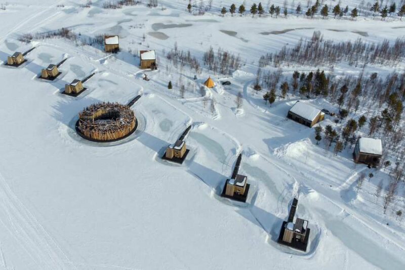 Artcic Bath in Zweeds Lapland