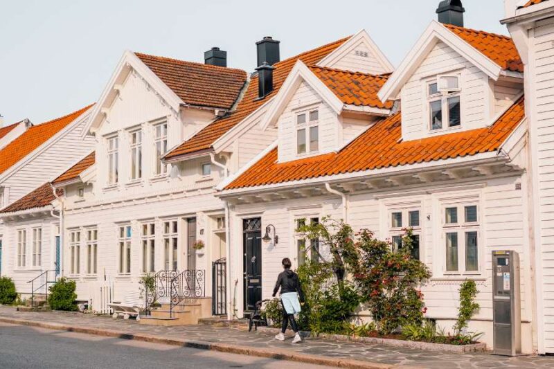 oude straten in posebyen in kristiansand met nordic