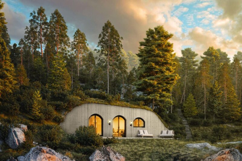 render Kaamos Lodge in de zomer - reizen met Nordic