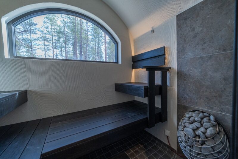 Kaamos Lodge sauna op kamer - reizen met Nordic