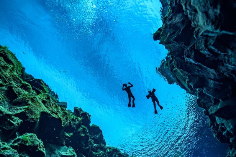 Silfra kloof IJsland