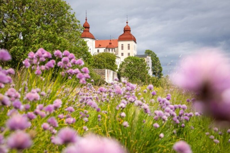 Het Läckö kasteel in Västergötland, West-Zweden.