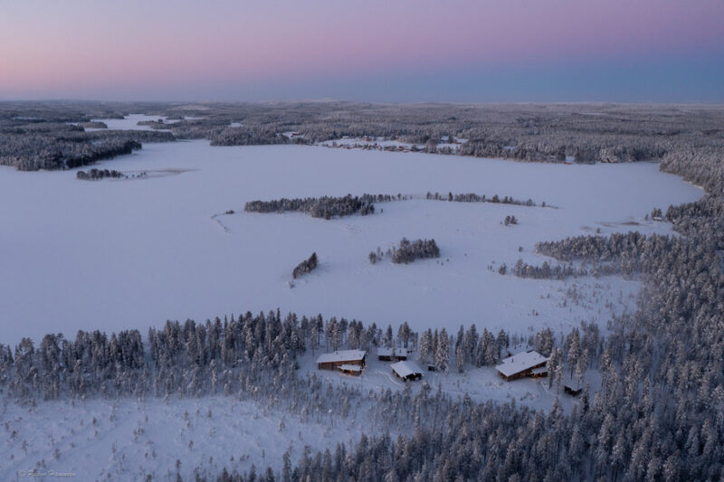 drone view Jussi chalets